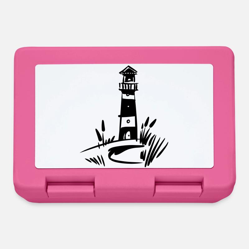 Leuchtturm Design klassisch - Brotdose - Pink