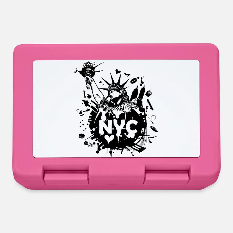 NEW YORK - Boîte à goûter - rose