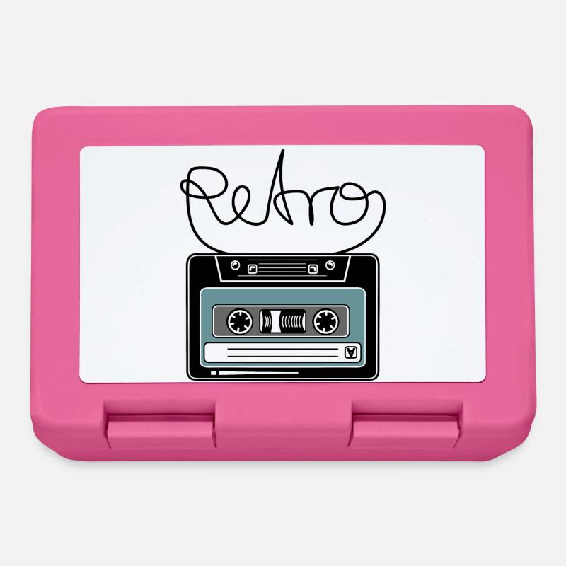 Cassette Retro Mixtape Band Salad - Lunchbox - pink