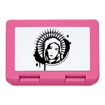 Maria Portrait Graffiti Schablone - Brotdose - Pink - Vorne