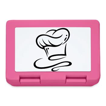 Chef hat, i love cooking. - Lunchbox - pink - Front