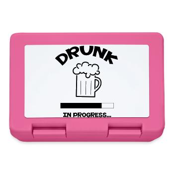 Drunk in progress... - Boîte à goûter - rose - Devant