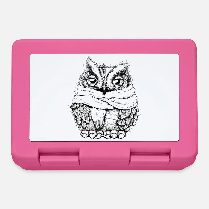 Freezing owl - Boîte à goûter - rose