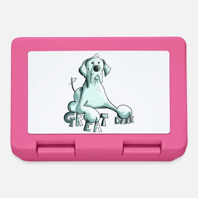 Niedliche Deutsche Dogge - Brotdose - Pink