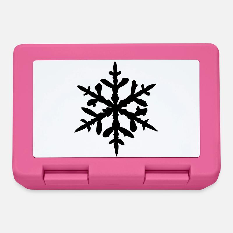 Flocon de neige - Boîte à goûter - rose