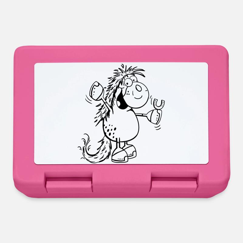 Happy Pferd - Pferde - Pony - Horse - Brotdose - Pink