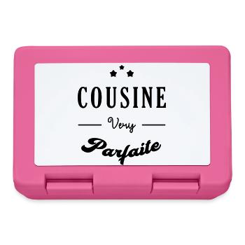 Oncle / Tante / Cousin / Cousine - Boîte à goûter - rose - Devant