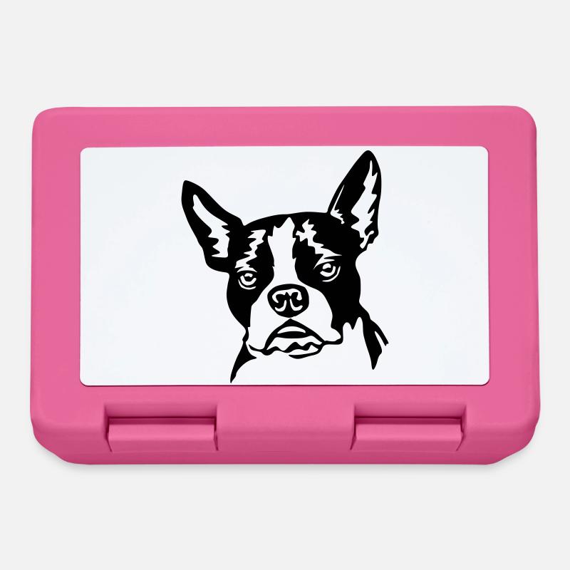 Boston Terrier - Brotdose - Pink