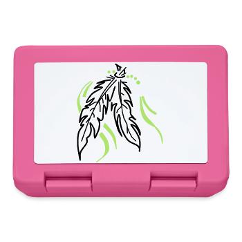 Feathers tied together - Lunchbox - pink - Front