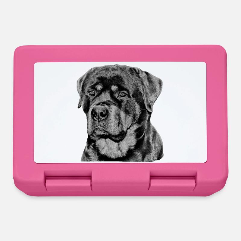 Rottweiler chien chien de garde chiens - Boîte à goûter - rose
