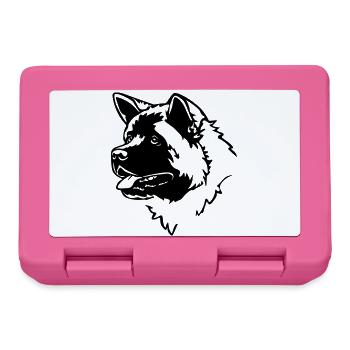 American Akita Tête - Boîte à goûter - rose - Devant