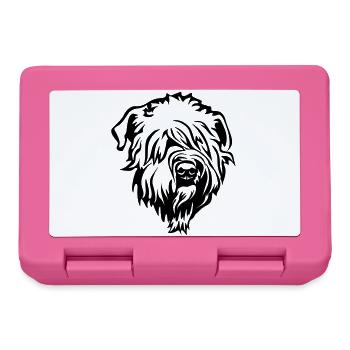 Tête de Terrier wheaten - Boîte à goûter - rose - Devant