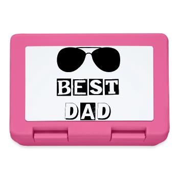 Typography best DAD bezel - Lunchbox - pink - Front