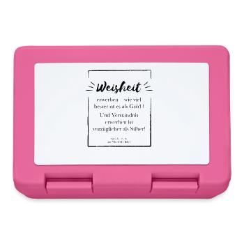Acquiring wisdom is better - Lunchbox - pink - Front