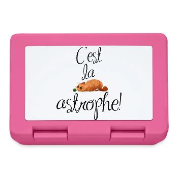 C'est la catastrophe, les chats sont très joueurs. - Boîte à goûter - rose - Devant