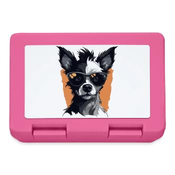 Hunde Chihuahua Design - Brotdose - Pink - Vorne