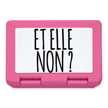 Et elle non ?  Marseille bébé ! - Boîte à goûter - rose - Devant