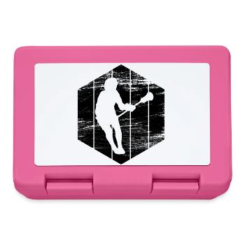 Lacrosse Spieler Skizze - Brotdose - Pink - Vorne