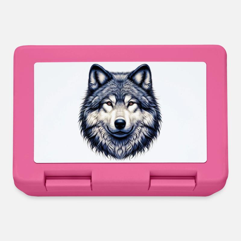 Wolf - Brotdose - Pink