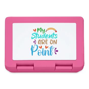 Meine Schüler sind On Point - Brotdose - Pink - Vorne