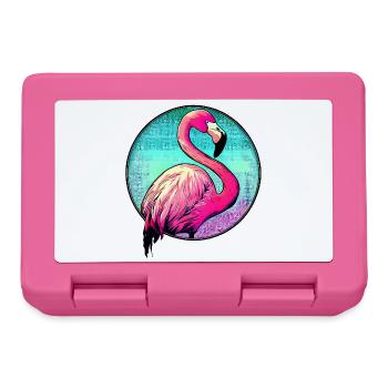 Flamant - Boîte à goûter - rose - Devant