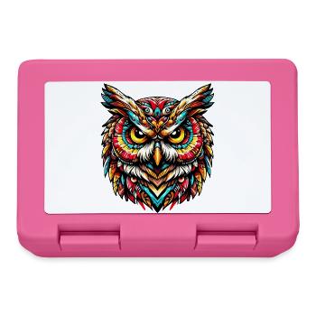 Eule - Brotdose - Pink - Vorne