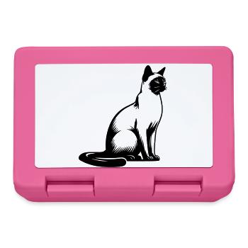 Siamese cat - Lunchbox - pink - Front