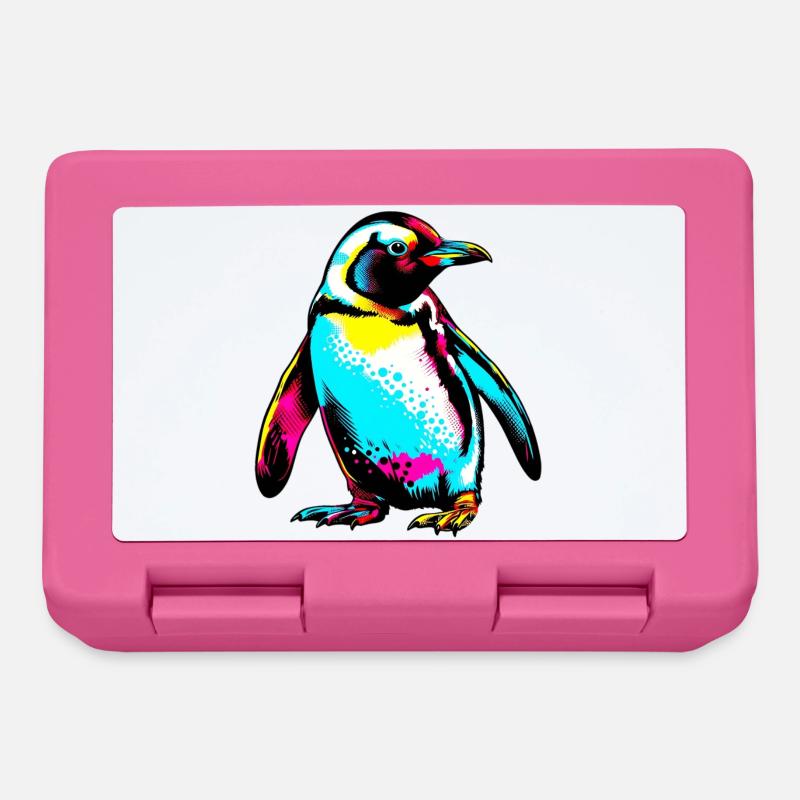 Pinguin - Brotdose - Pink