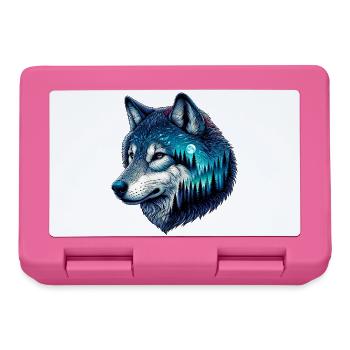 Wolf - Lunchbox - pink - Front