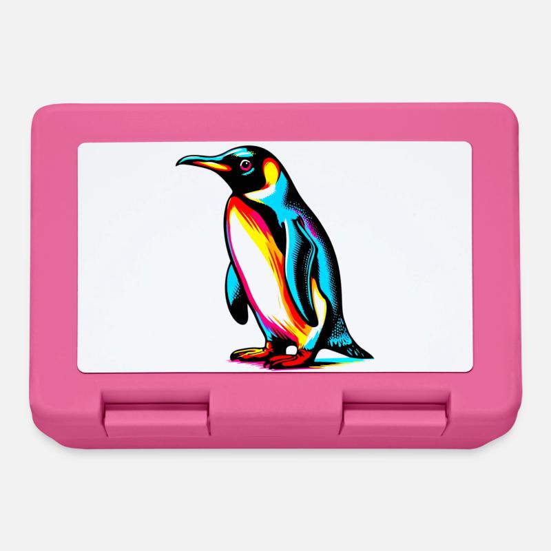 Pinguin - Brotdose - Pink