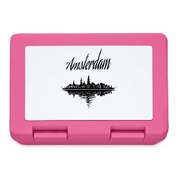 Amsterdam Vibes - Cadeau, Souvenir - Boîte à goûter - rose - Devant