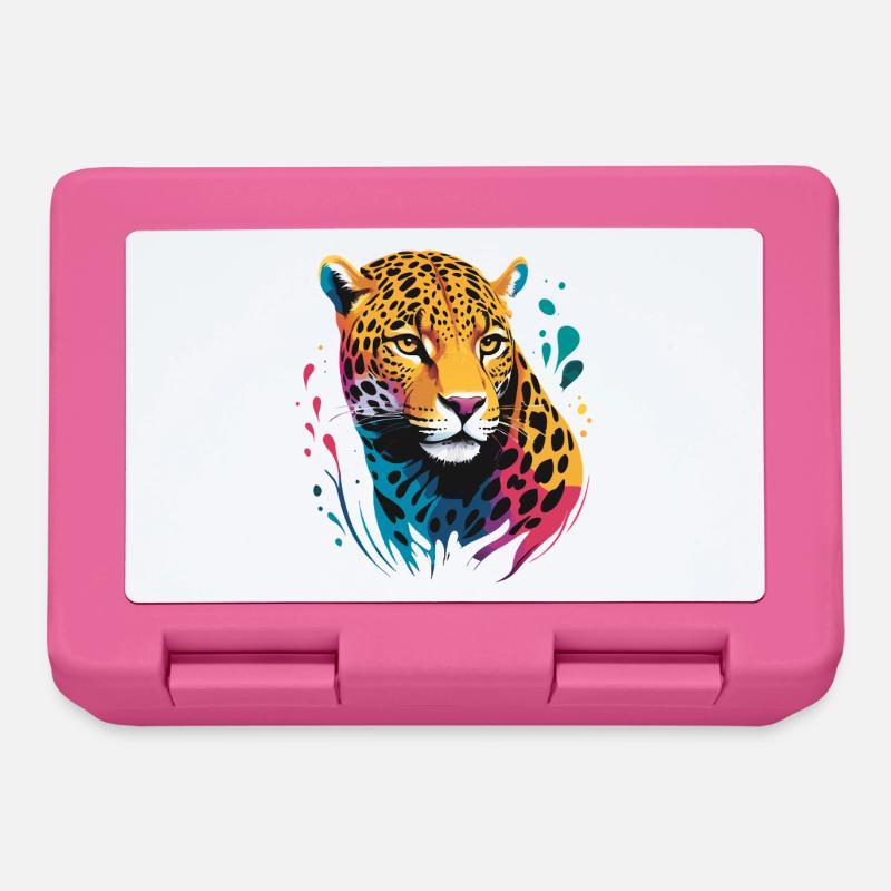 Jaguar Head RENDU - Boîte à goûter - rose