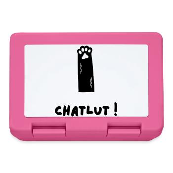 The Cat Who Says Chatlut - Lunchbox - pink - Front