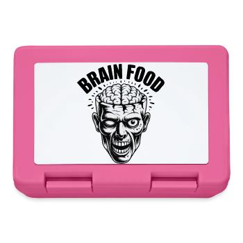 Brain Food – Lustiger Zombie mit Gehirn - Brotdose - Pink - Vorne