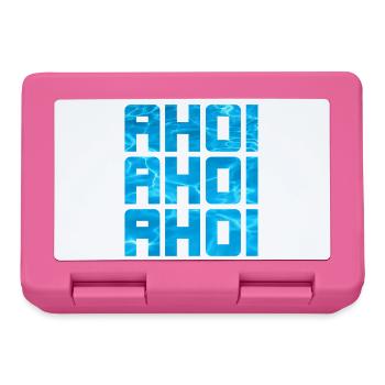 Ahoy Pool Sea Water Maritime Cool Sayings Captain - Lunchbox - pink - Front