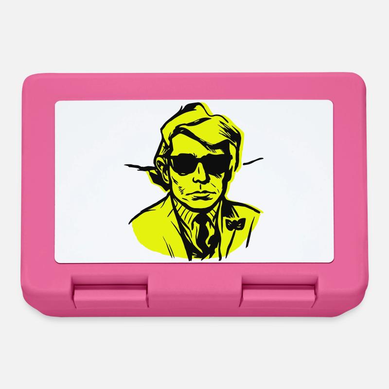 Man Art Illustration - Brotdose - Pink