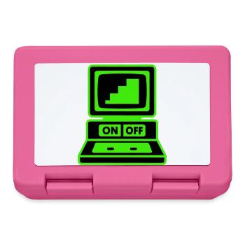 Computer Minimal Pop Art - Lunchbox - pink - Front