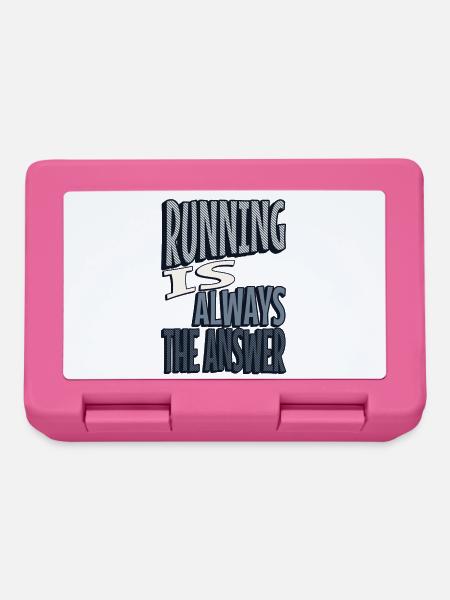 Running is always the answer - Läufer - Brotdose - Pink