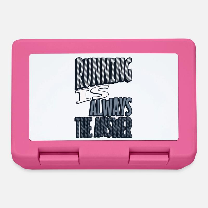 Running is always the answer - Brotdose - Pink