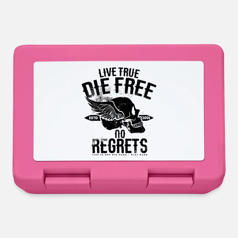 LiveTrueDieFree - Brotdose - Pink