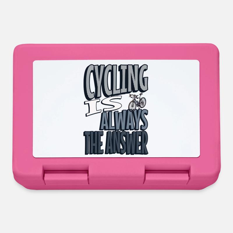 Cycling is always the answer - Brotdose - Pink
