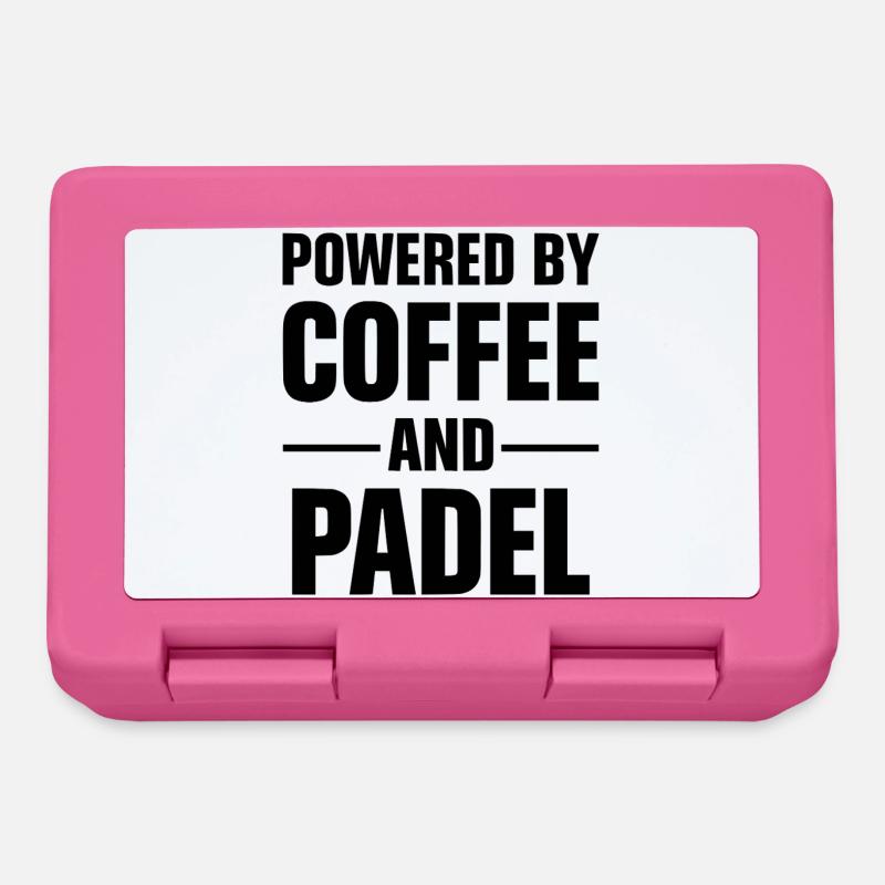 Padel & Kaffee – Powered By Coffee and Padel - Brotdose - Pink