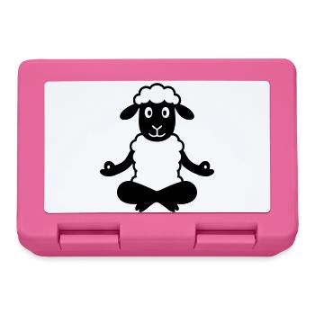 Yoga Sheep - Lunchbox - pink - Front