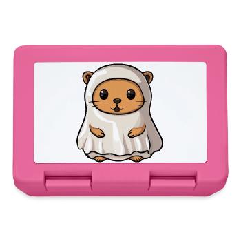 Biber Halloween Geist - Brotdose - Pink - Vorne