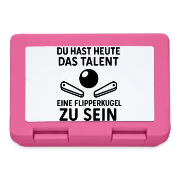 flipperkugel kollege arbeit team freude - Brotdose - Pink - Vorne