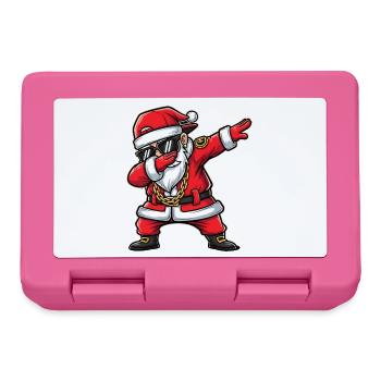 Dessin de rue drôle de dessin animé du Père Noël - Boîte à goûter - rose - Devant
