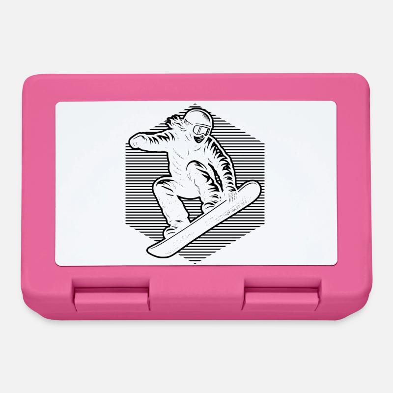 Snowboarder Design - Brotdose - Pink