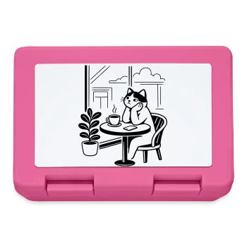 Thoughtful Cat Cafe - Lunchbox - pink - Front