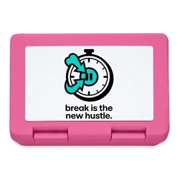 break is the new hustle - Brotdose - Pink - Vorne