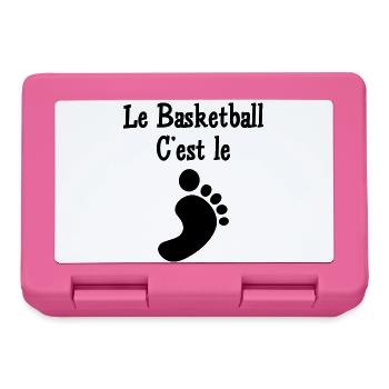 Basketball is the foot - Lunchbox - pink - Front